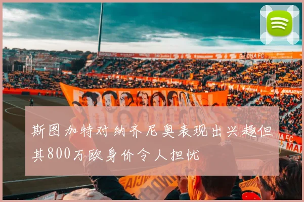 斯图加特对纳齐尼奥表现出兴趣但其800万欧身价令人担忧